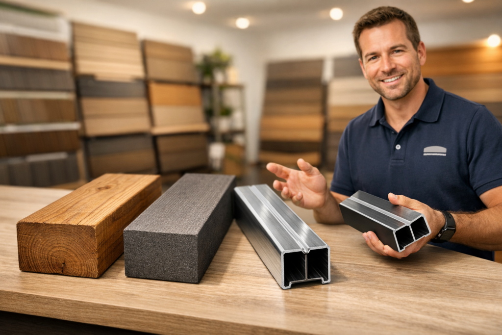 legar aluminiowy, legar drewniany, legar kompozytowy